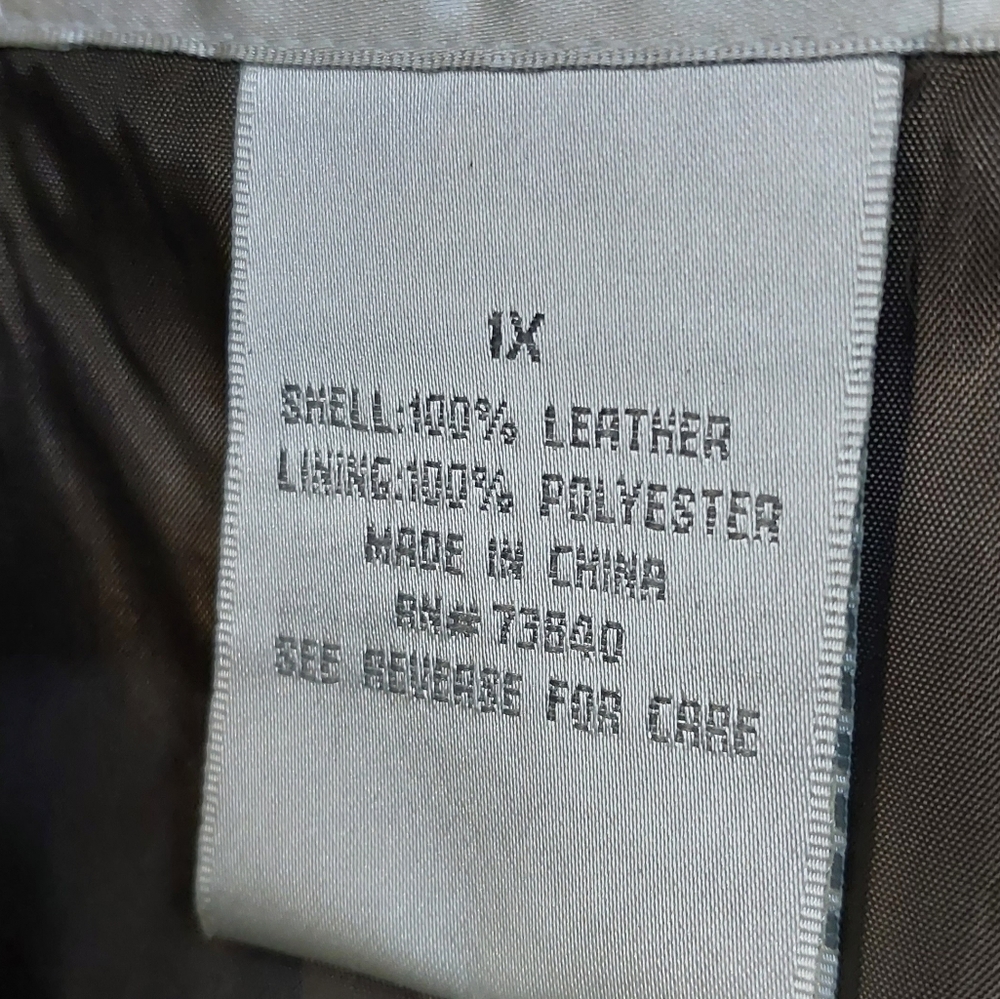 100% Leather JACKET 1X BrandNew - NWT - Jessica Hollbrook - Picture 2 of 7